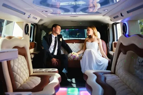 Luxury minibus for wedding guests